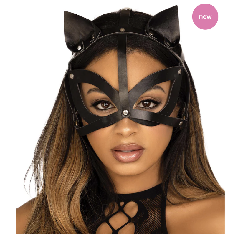 Masker Kat Vegan zwart
